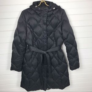 Eddie Bauer Black Goose Down Parka Size Medium